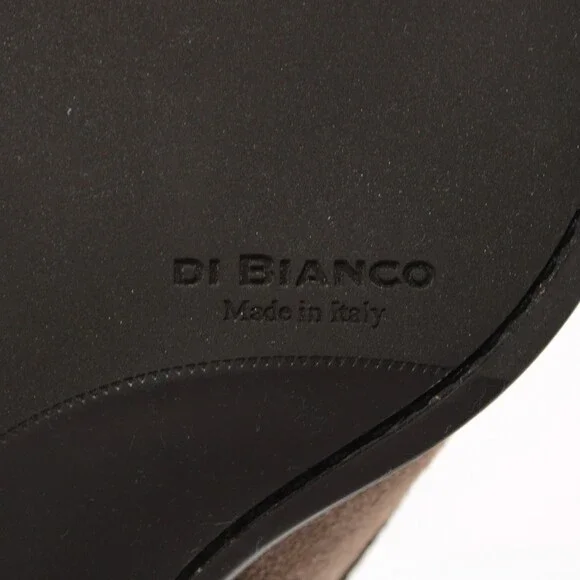 Di Bianco NWB Miseno Cashmere Suede Penny Loafers Size 41.5 (US 8.5) Bark Brown